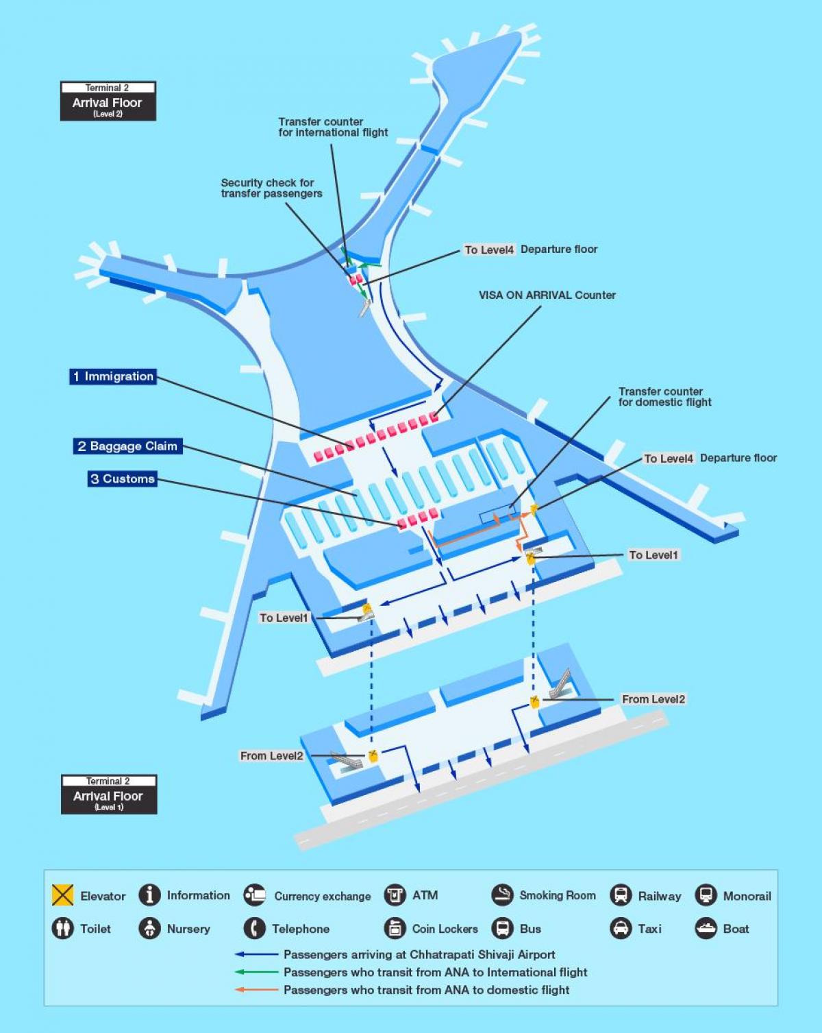 карта Міжнародний аеропорт Мумбаї