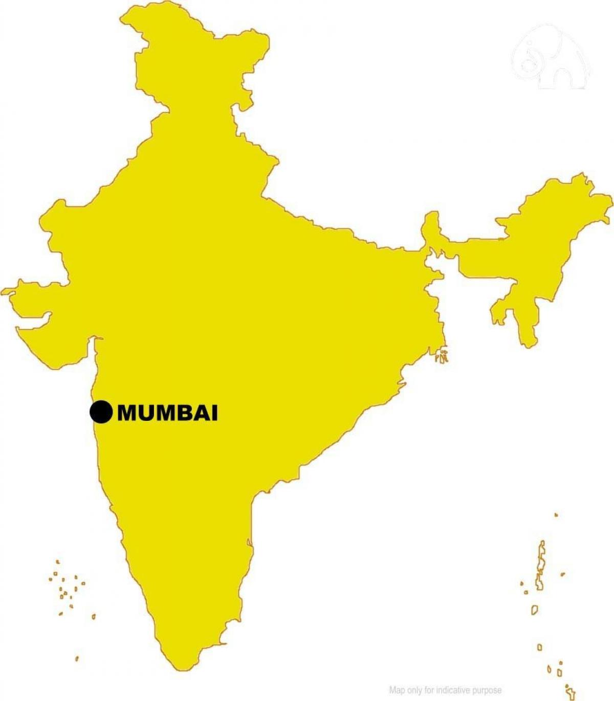 Мумбаї на карті