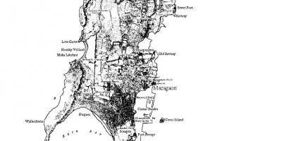 Карта Мумбаї острів
