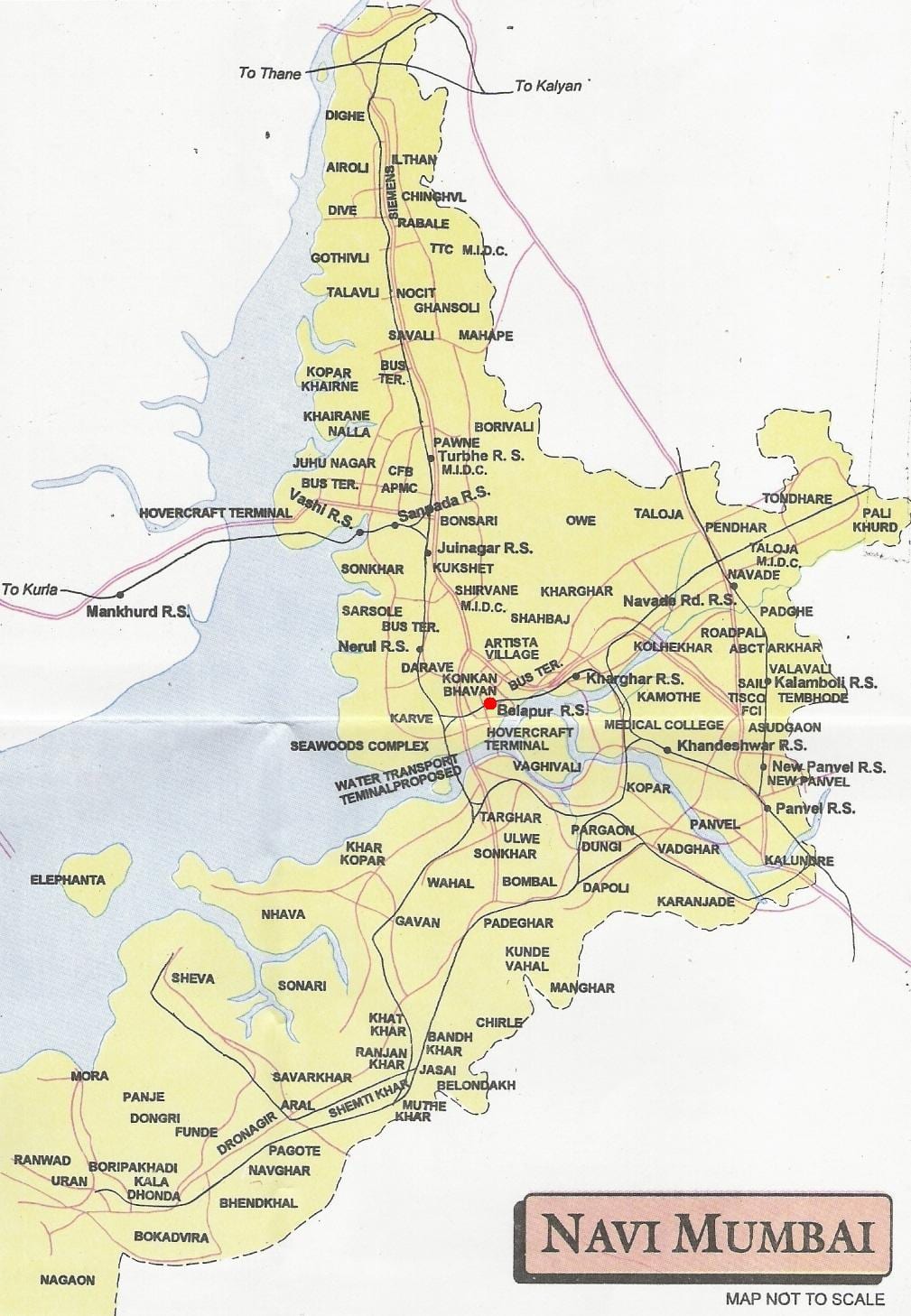 карта міста Наві Мумбаї