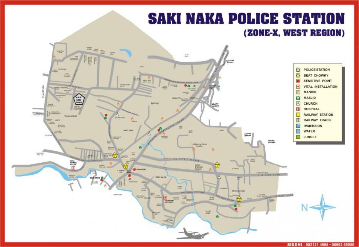 Мумбаї Sakinaka карті