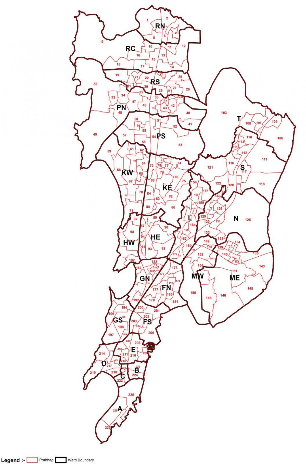 Уорд карті Мумбаї