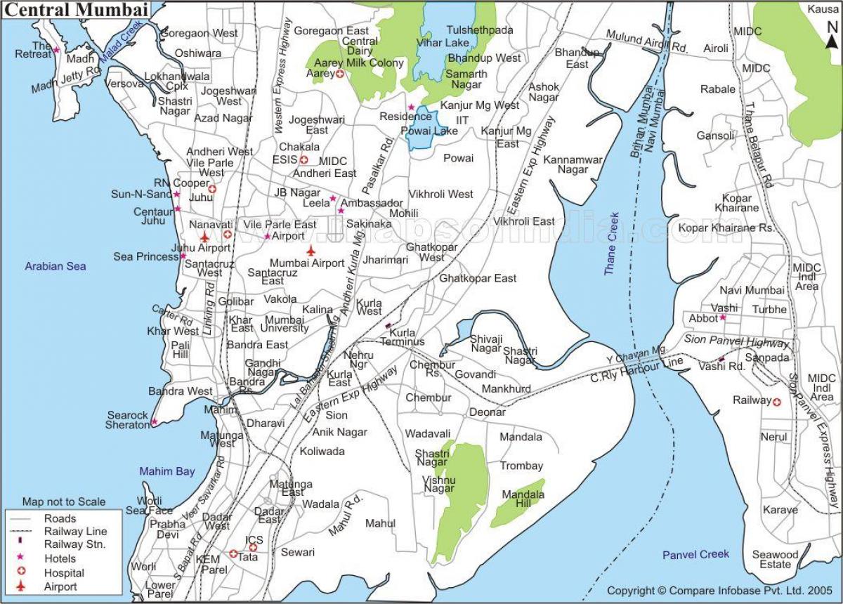 карта Мумбаї