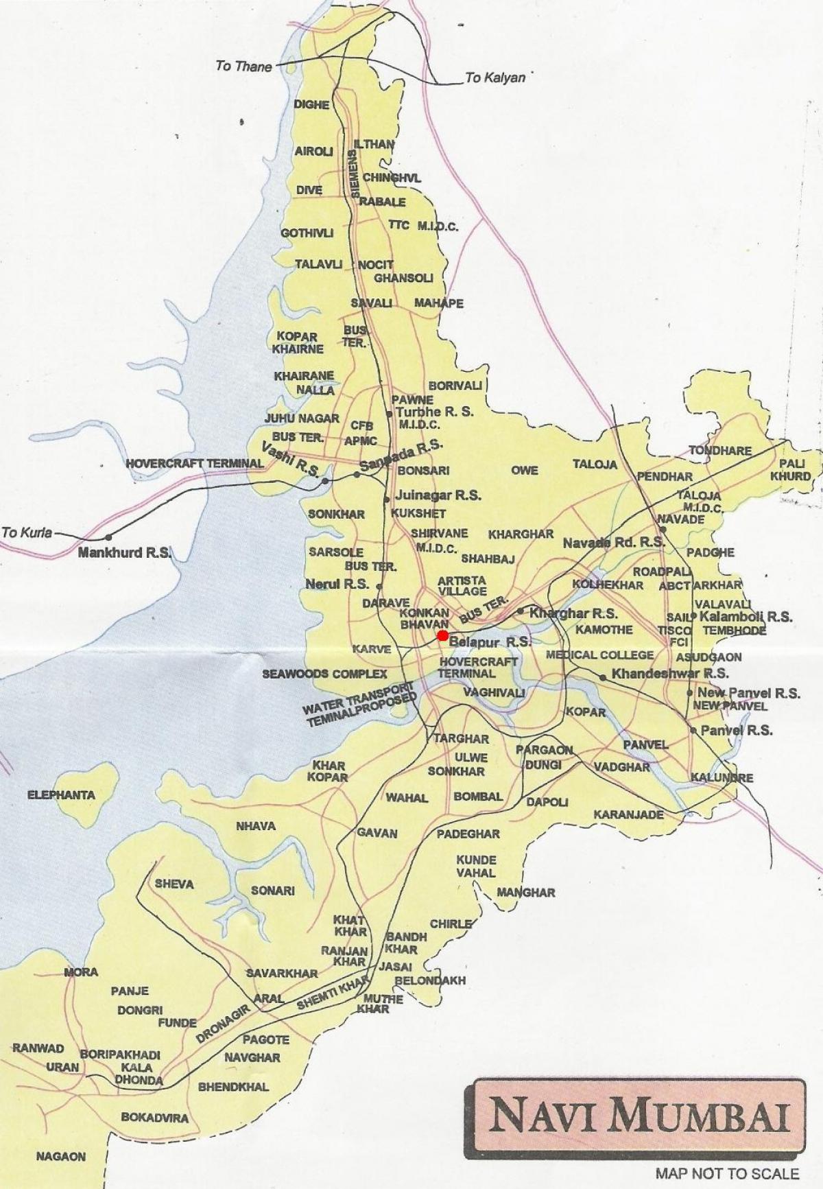 карта міста Наві Мумбаї