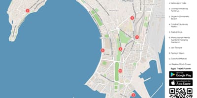 Карта Південної Мумбаї