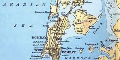 Стара карта Мумбаї