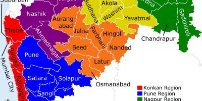 Карта Махараштра Мумбаї