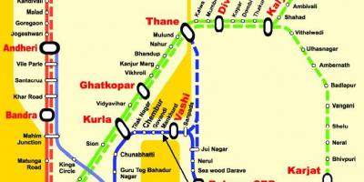 Центральний Мумбаї станцій карті