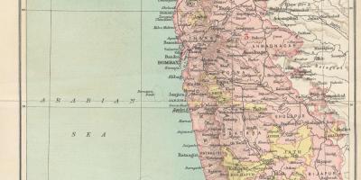 Карта президентства Бомбей